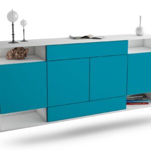 Sideboard Evansville, Türkis, hängend (180x79x35cm)