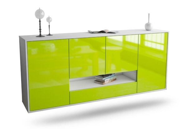 Sideboard Abilene, Grün, hängend (180x79x35cm)