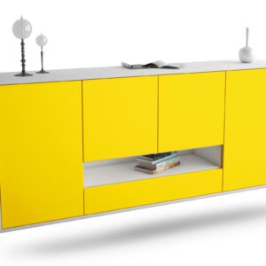 Sideboard Abilene, Gelb, hängend (180x79x35cm)