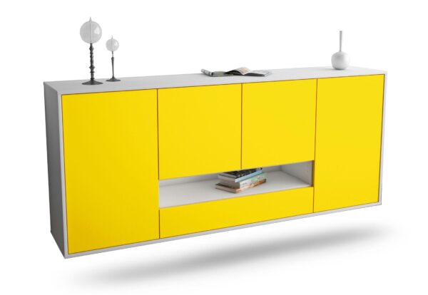 Sideboard Abilene, Gelb, hängend (180x79x35cm)
