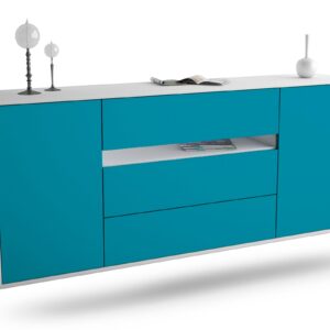 Sideboard McKinney, Türkis, hängend (180x79x35cm)