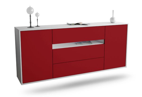 Sideboard McKinney, Bordeaux, hängend (180x79x35cm)