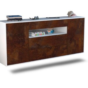 Sideboard Vallejo, Rost, hängend (180x79x35cm)