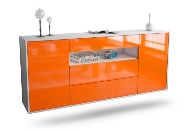 Sideboard Vallejo, Orange, hängend (180x79x35cm)