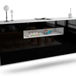 Sideboard Vallejo, Schwarz, hängend (180x79x35cm)