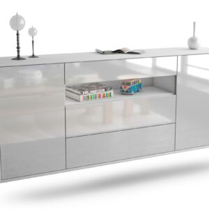 Sideboard Vallejo, Weiß, hängend (180x79x35cm)