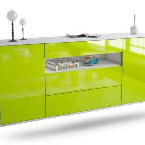 Sideboard Vallejo, Grün, hängend (180x79x35cm)