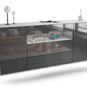 Sideboard Vallejo, Grau, hängend (180x79x35cm)