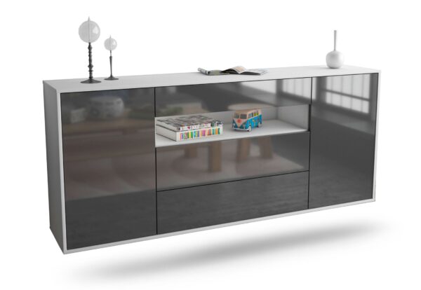 Sideboard Vallejo, Grau, hängend (180x79x35cm)
