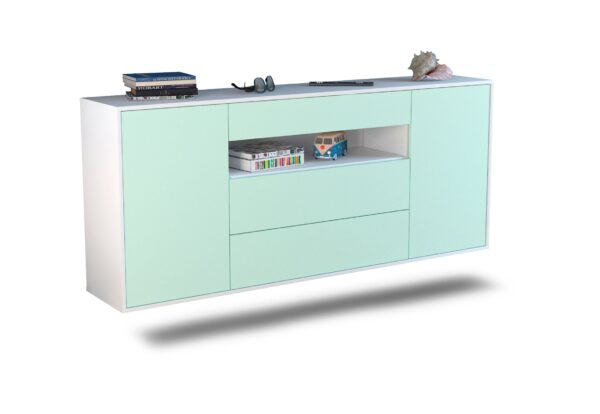 Sideboard Vallejo, Mint, hängend (180x79x35cm)