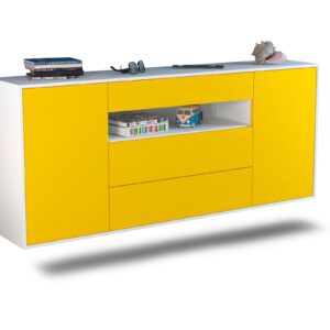 Sideboard Vallejo, Gelb, hängend (180x79x35cm)