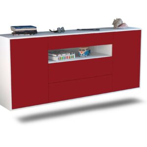 Sideboard Vallejo, Bordeaux, hängend (180x79x35cm)