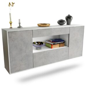 Sideboard Ann Arbor, Beton, hängend (180x79x35cm)