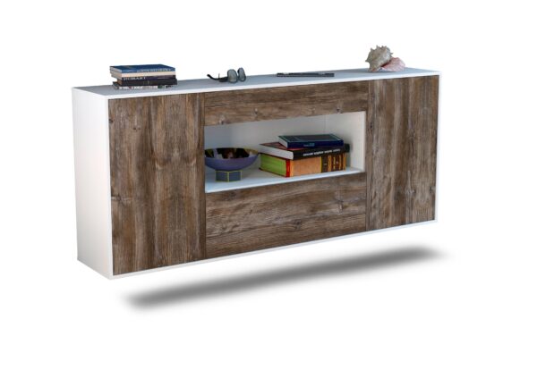 Sideboard Ann Arbor, Treibholz, hängend (180x79x35cm)