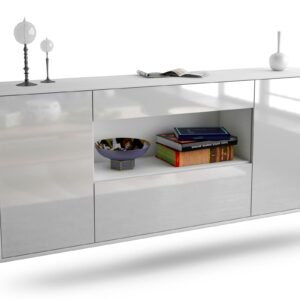 Sideboard Ann Arbor, Weiß, hängend (180x79x35cm)