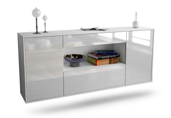 Sideboard Ann Arbor, Weiß, hängend (180x79x35cm)