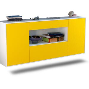 Sideboard Ann Arbor, Gelb, hängend (180x79x35cm)