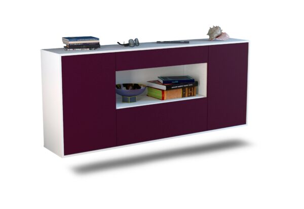 Sideboard Ann Arbor, Lila, hängend (180x79x35cm)