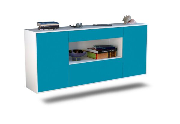 Sideboard Ann Arbor, Türkis, hängend (180x79x35cm)
