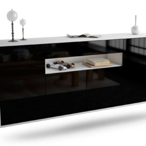 Sideboard Lansing, Schwarz, hängend (180x79x35cm)