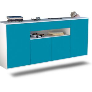 Sideboard Lansing, Türkis, hängend (180x79x35cm)