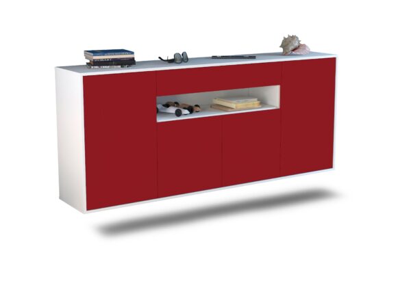 Sideboard Lansing, Bordeaux, hängend (180x79x35cm)