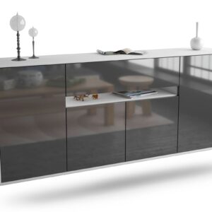 Sideboard Flint, Grau, hängend (180x79x35cm)