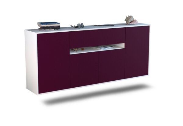 Sideboard Flint, Lila, hängend (180x79x35cm)
