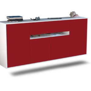 Sideboard Flint, Bordeaux, hängend (180x79x35cm)