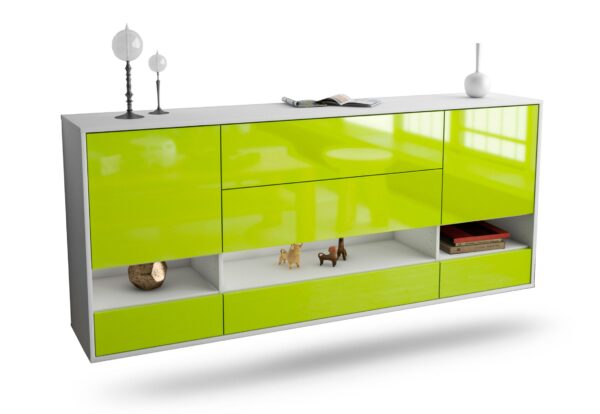 Sideboard Lafayette, Grün, hängend (180x79x35cm)