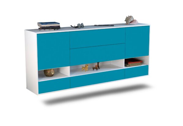 Sideboard Lafayette, Türkis, hängend (180x79x35cm)
