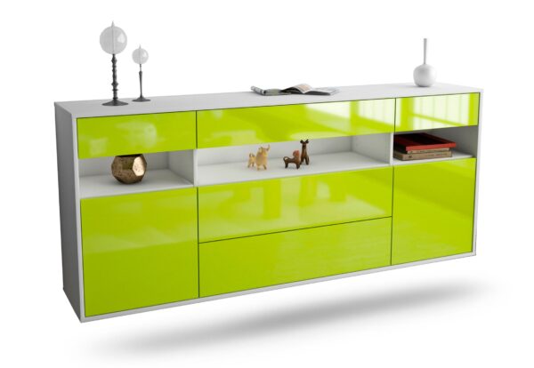 Sideboard Inglewood, Grün, hängend (180x79x35cm)