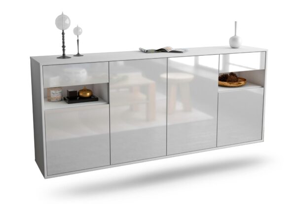 Sideboard Killeen, Weiß, hängend (180x79x35cm)