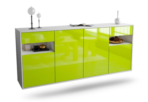 Sideboard Killeen, Grün, hängend (180x79x35cm)