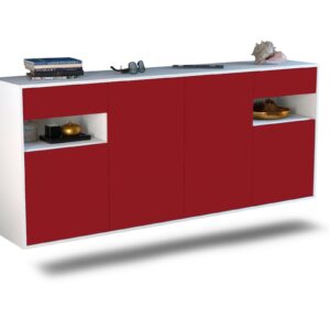 Sideboard Killeen, Bordeaux, hängend (180x79x35cm)