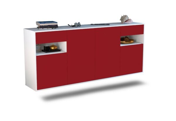 Sideboard Killeen, Bordeaux, hängend (180x79x35cm)
