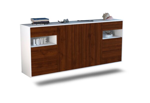 Sideboard Thornton, Walnuss, hängend (180x79x35cm)