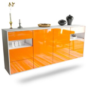 Sideboard Thornton, Orange, hängend (180x79x35cm)