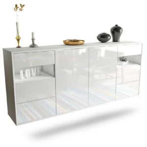 Sideboard Thornton, Weiß, hängend (180x79x35cm)