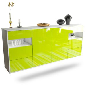 Sideboard Thornton, Grün, hängend (180x79x35cm)