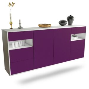 Sideboard Thornton, Lila, hängend (180x79x35cm)