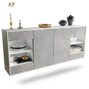 Sideboard Independence, Beton, hängend (180x79x35cm)