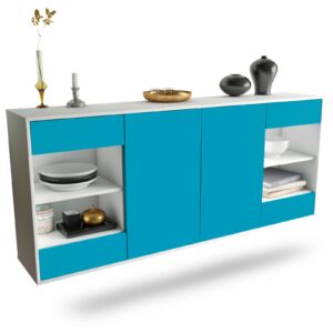 Sideboard Independence, Türkis, hängend (180x79x35cm)