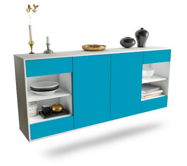 Sideboard Independence, Türkis, hängend (180x79x35cm)