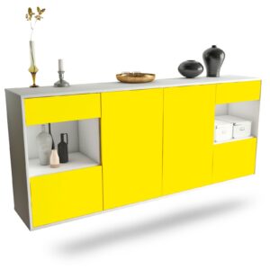 Sideboard Charleston, Gelb, hängend (180x79x35cm)
