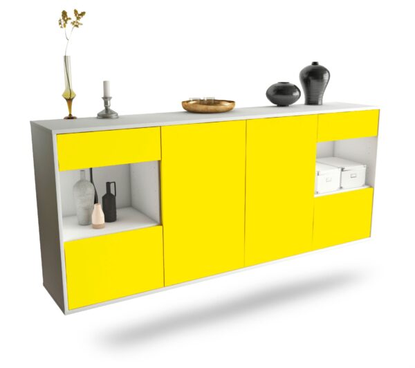 Sideboard Charleston, Gelb, hängend (180x79x35cm)