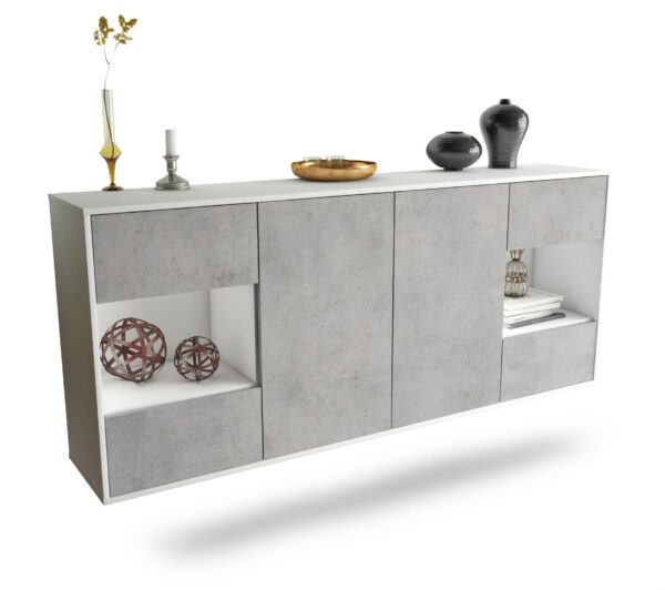 Sideboard Santa Clara, Beton, hängend (180x79x35cm)
