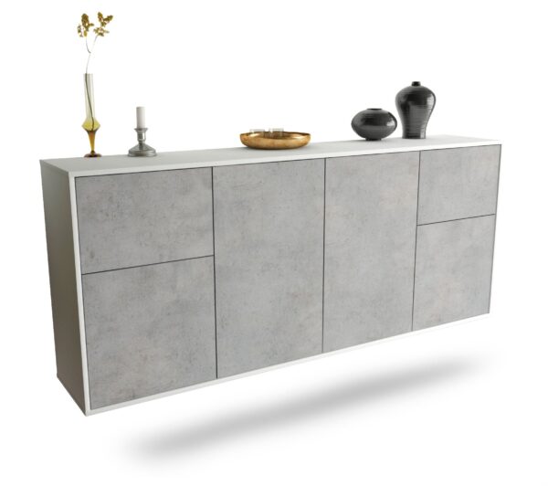 Sideboard Costa Mesa, Beton, hängend (180x79x35cm)
