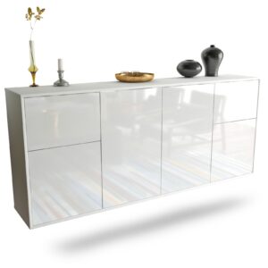 Sideboard Costa Mesa, Weiß, hängend (180x79x35cm)