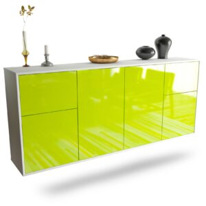 Sideboard Costa Mesa, Grün, hängend (180x79x35cm)